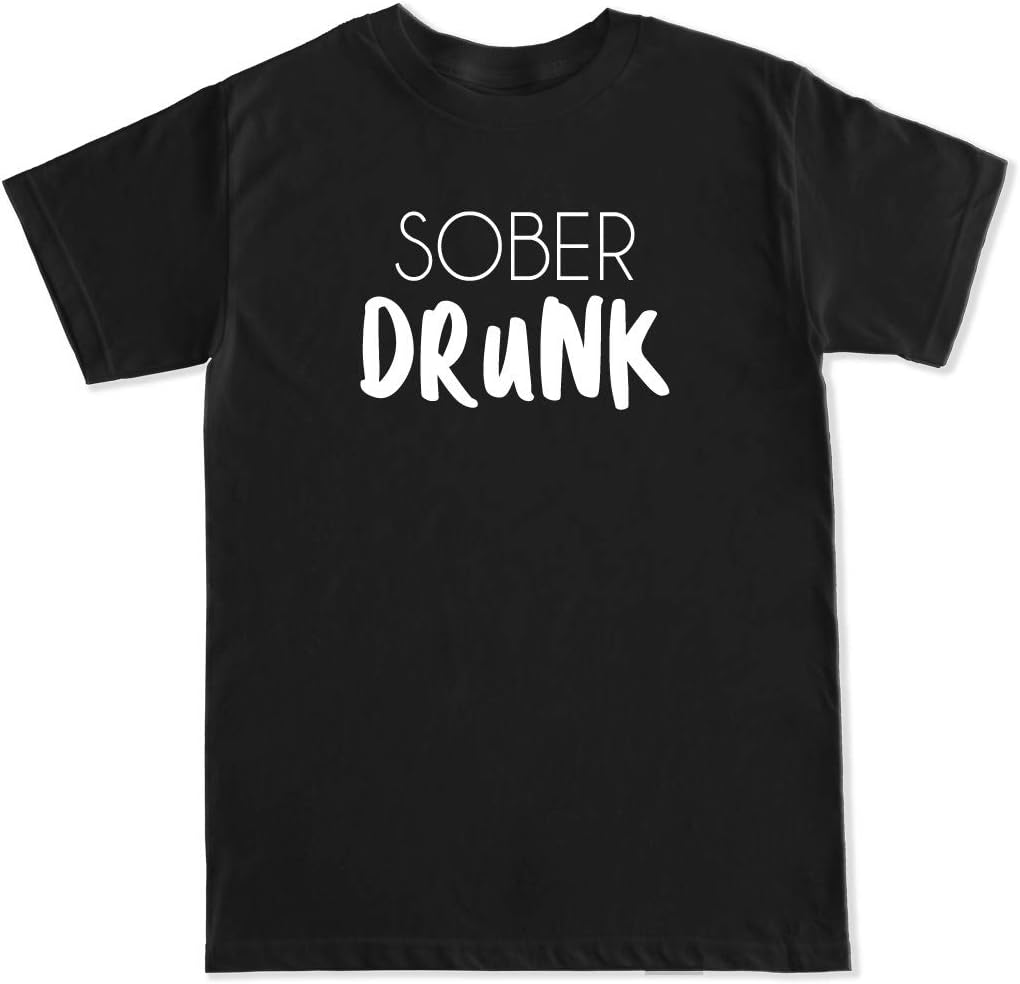 FTD Apparel Men's Sober Drunk T Shirt