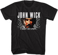 John Wick T Shirt It Wasn't Just A Puppy Black Adult Short Sleeve T Shirts Action Movie Graphic Tees Men
