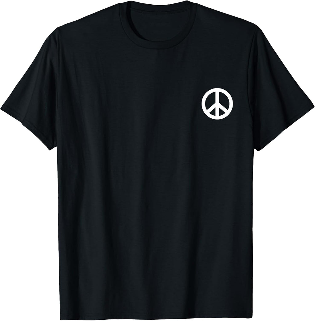 Hippie Peace Sign Costume Cool Men Women Symbol Hippy T-Shirt