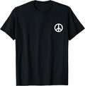 Hippie Peace Sign Costume Cool Men Women Symbol Hippy T-Shirt