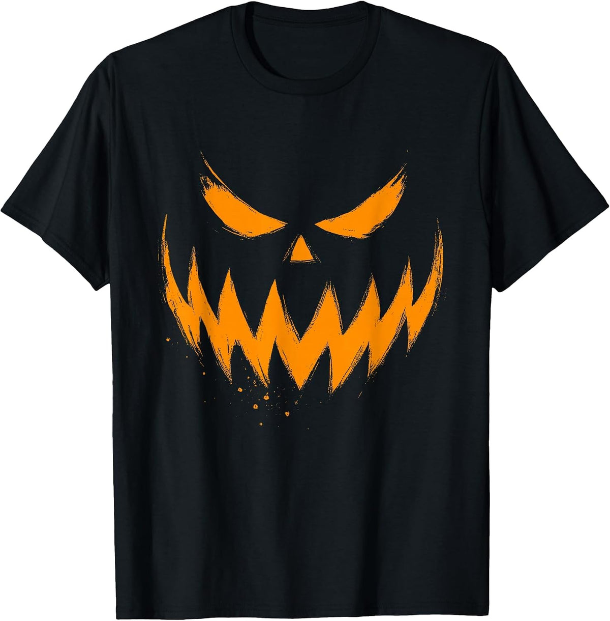 Pumpkin Face Jack O Lantern Scary Carved Halloween Costume T-Shirt