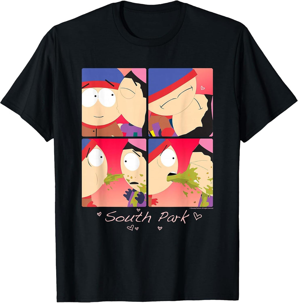 South Park Stan and Wendy Love Squares T-Shirt