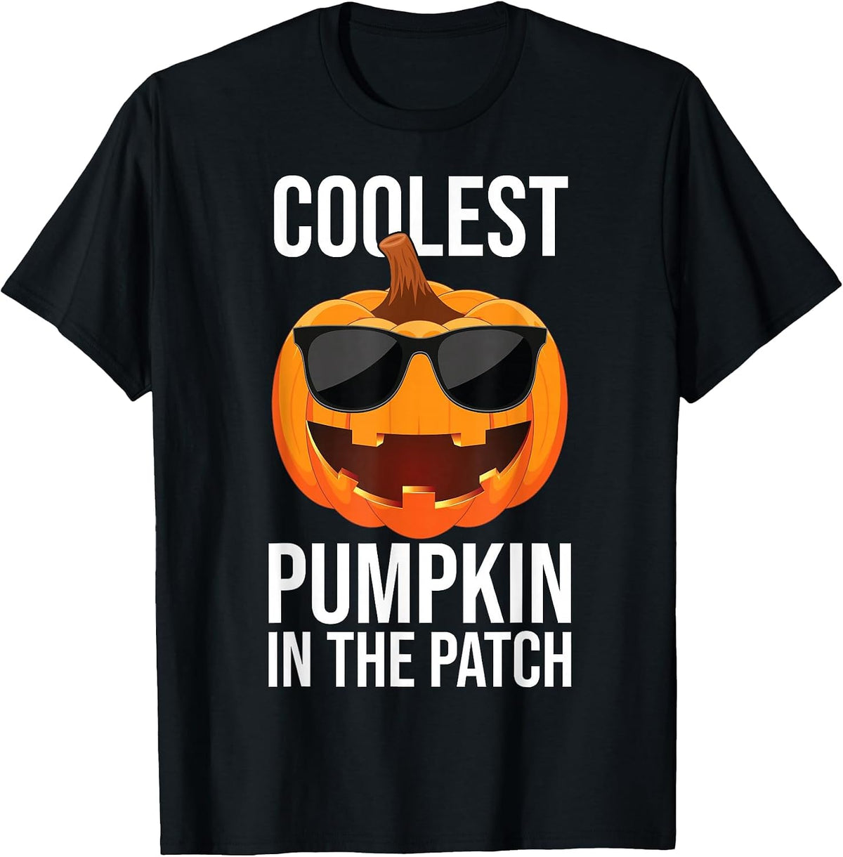 Halloween Pumpkin Face Patch Costume Men Women Fun Kids Boys T-Shirt