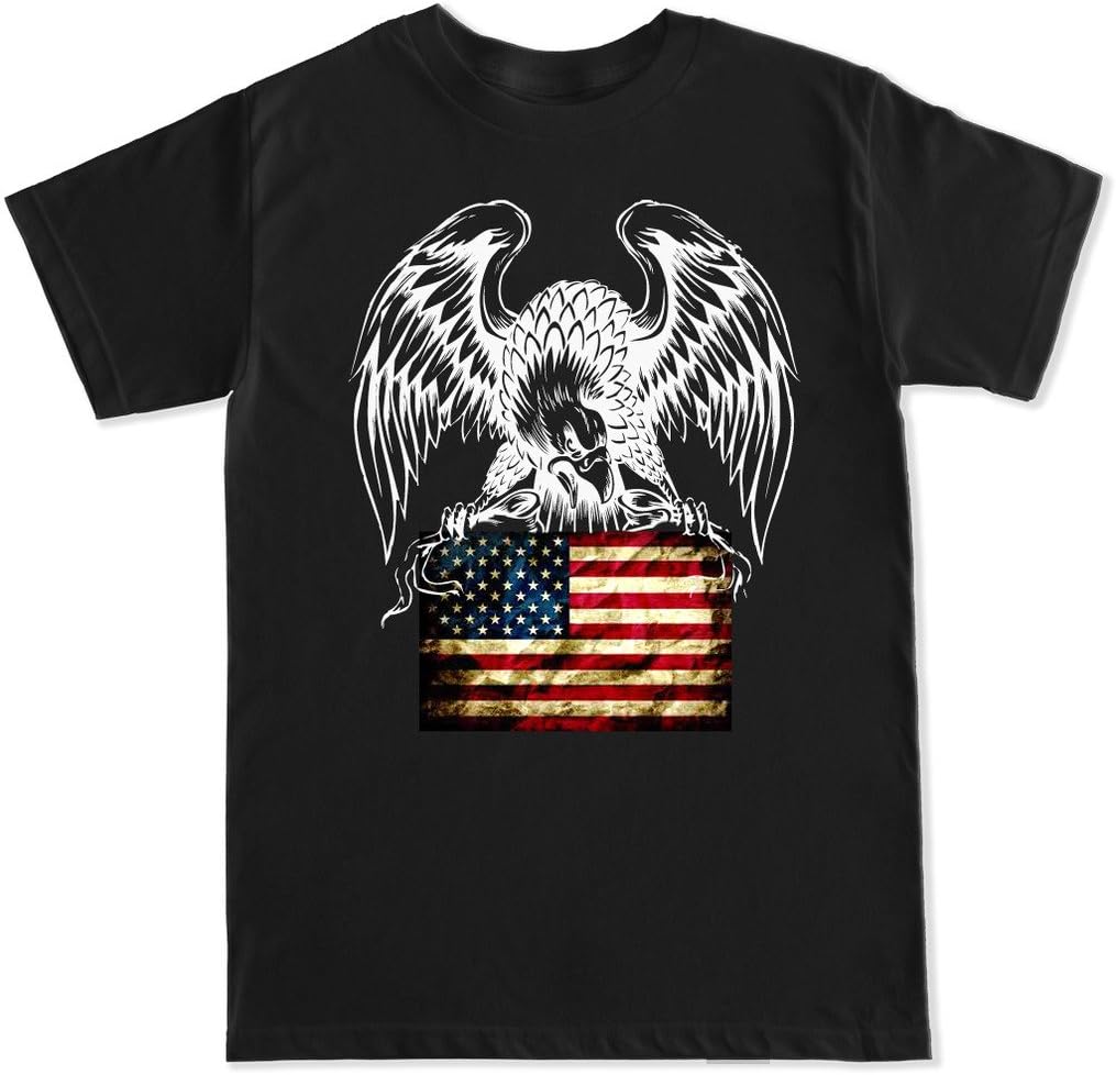 FTD Apparel Men's Eagle Flag T Shirt