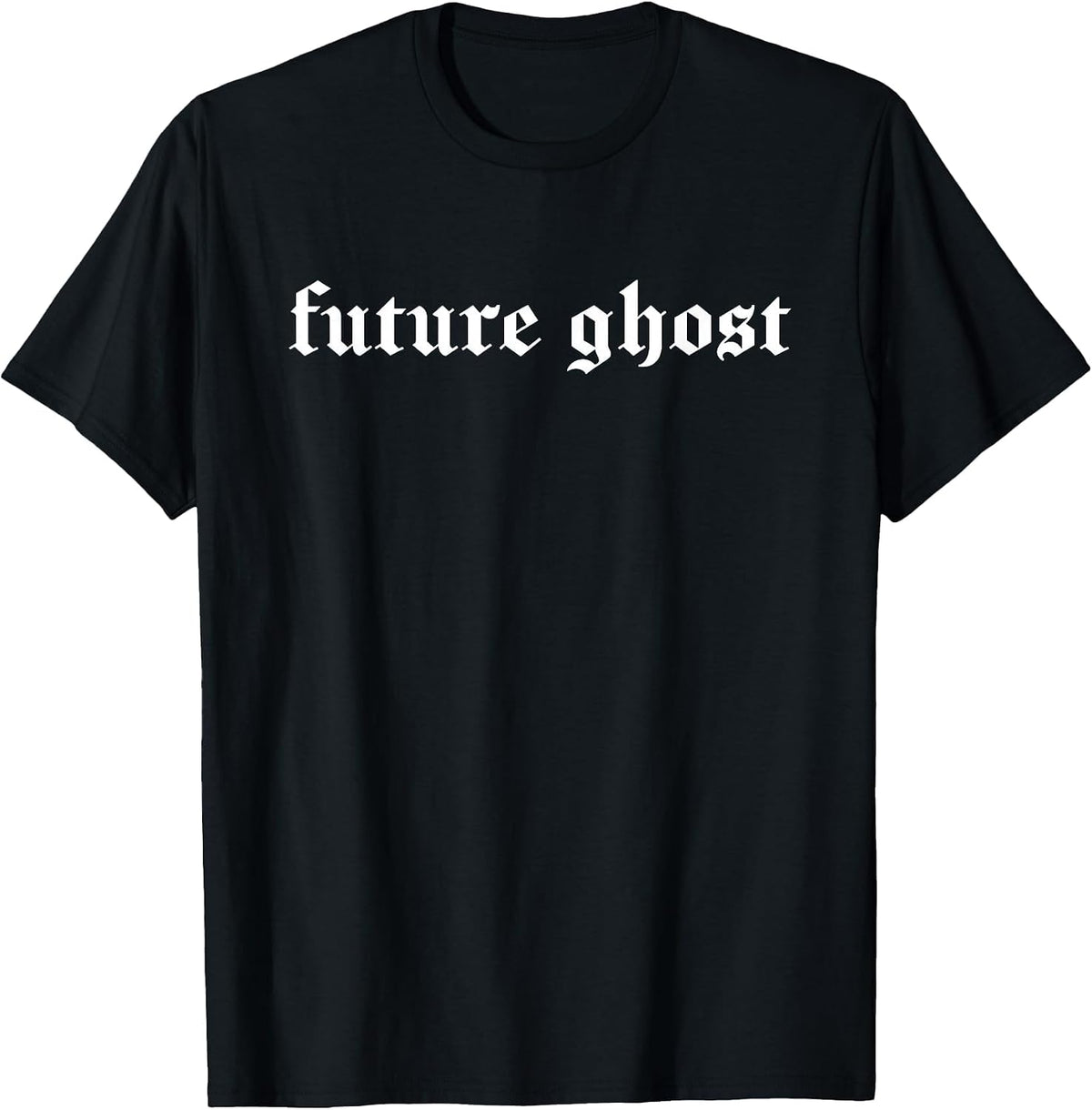 Future Ghost Minimal Gothic Halloween Typography T-Shirt