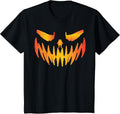 Halloween Jack O Lantern Pumpkin Face Costume Men Women Kids T-Shirt