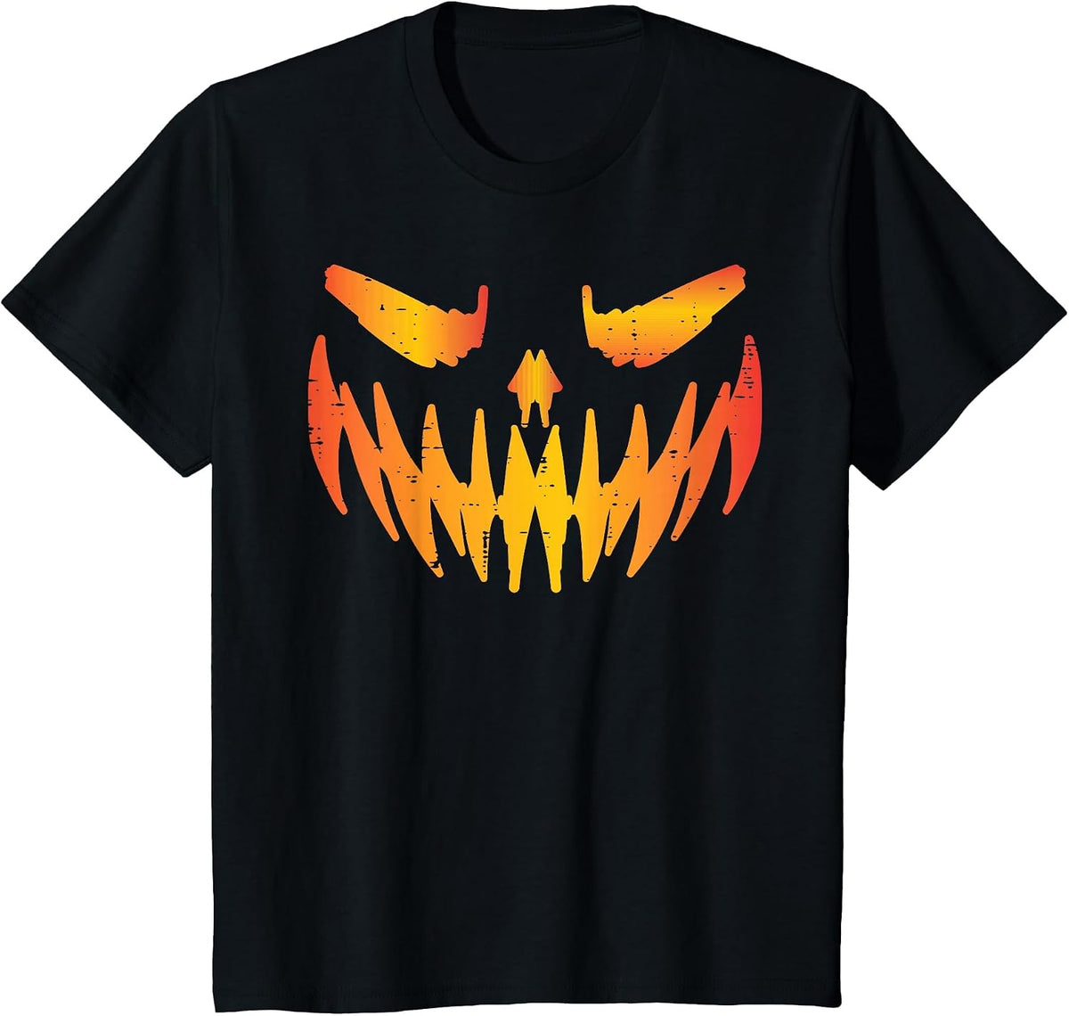 Halloween Jack O Lantern Pumpkin Face Costume Men Women Kids T-Shirt