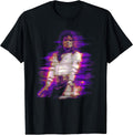 80s Pop Superstar King of Pop World Tour 1988 Purple Flare T-Shirt