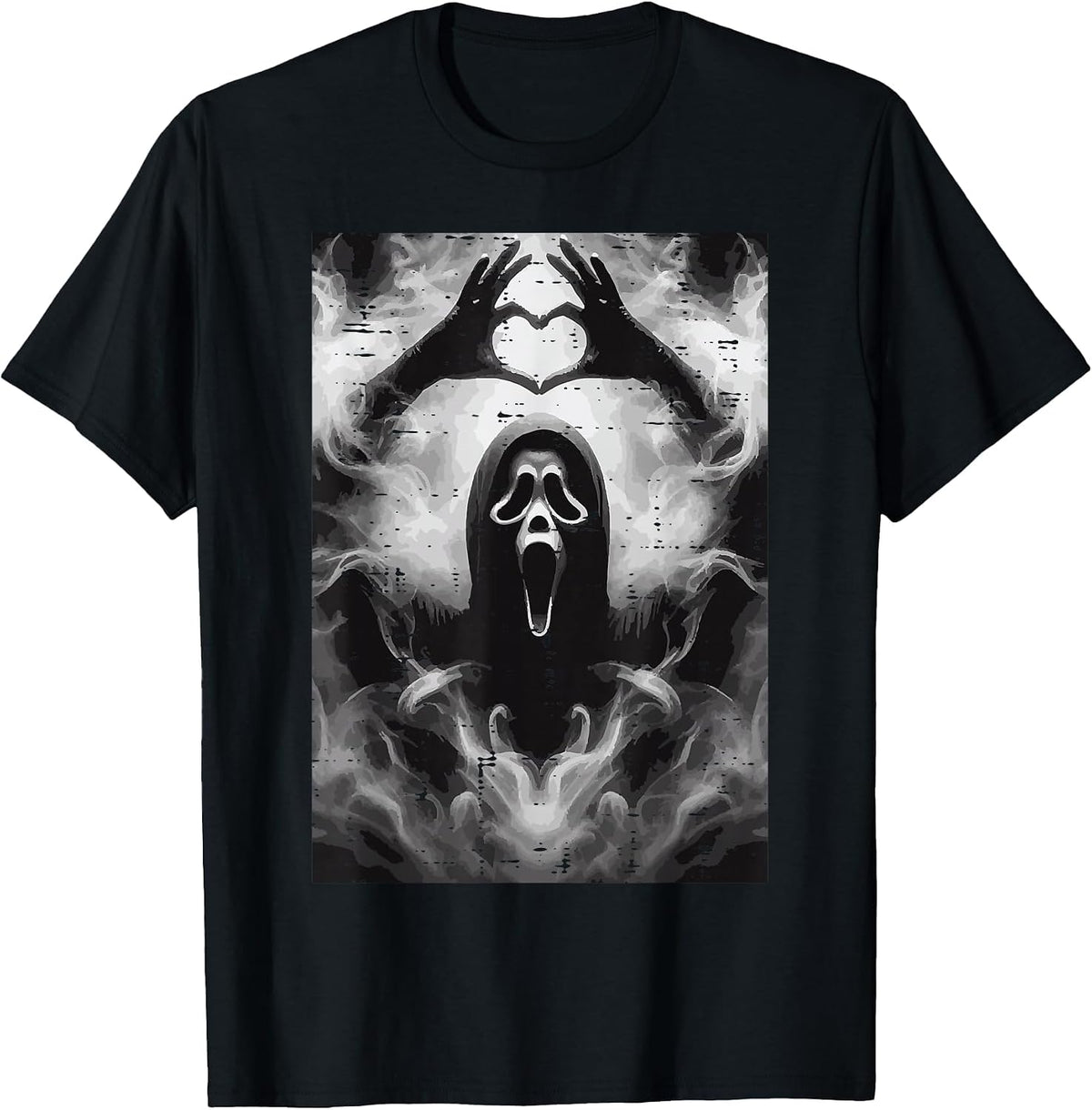 Halloween Horror Ghost Hand Heart Costume Men Women Kids T-Shirt