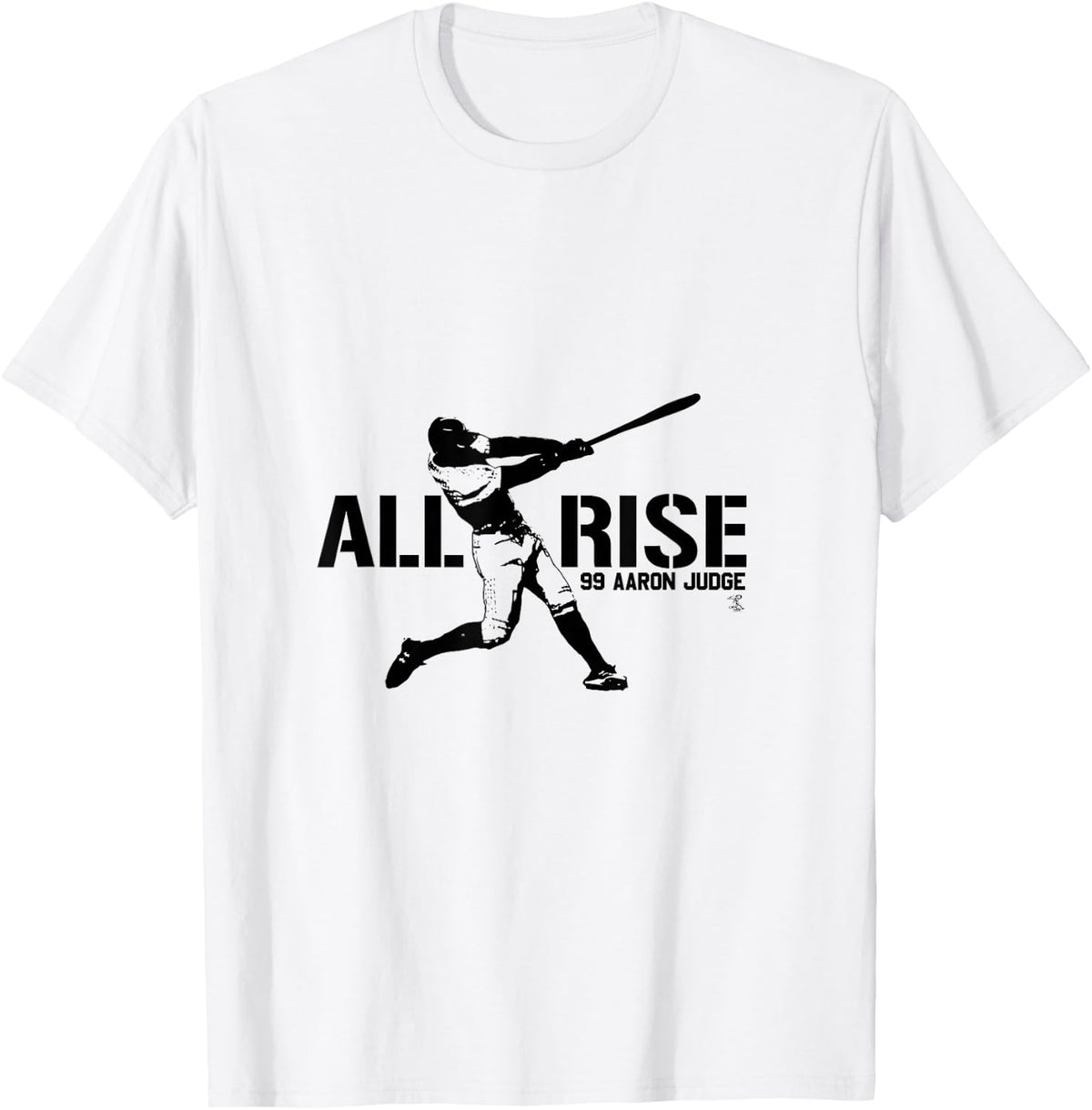 Aaron Judge All Rise - Black Print T-Shirt - Apparel T-Shirt