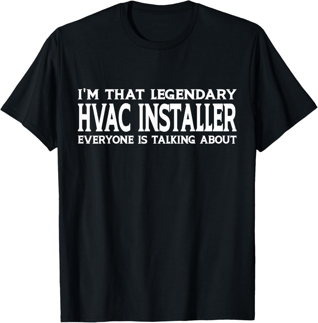 HVAC Installer Job Title Employee Funny HVAC Installer T-Shirt
