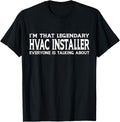 HVAC Installer Job Title Employee Funny HVAC Installer T-Shirt