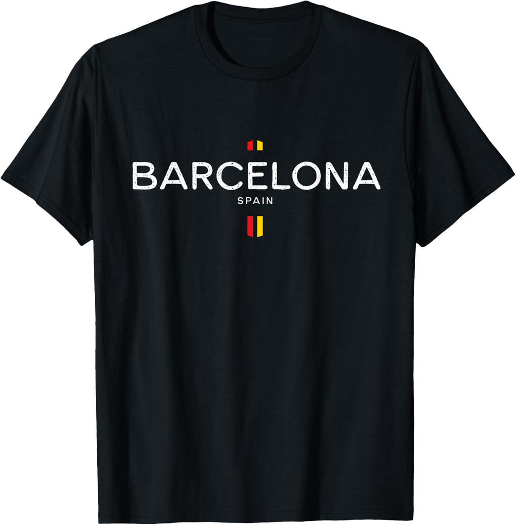 Barcelona Spain Retro Vintage T-Shirt