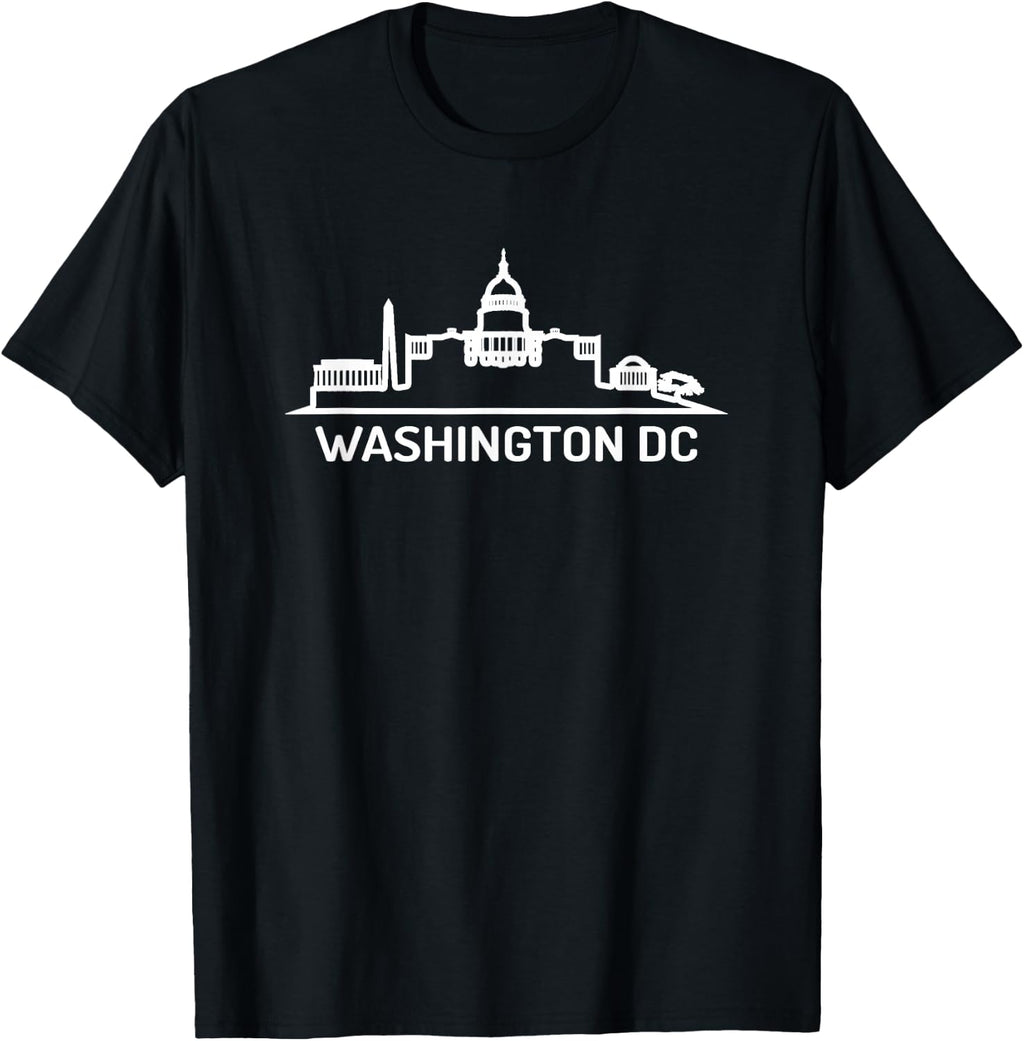 Washington DC Skyline - Throwback Design - Classic T-Shirt