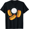 3 Hotdogs Full Moon - Hot Dog Lover Fast Food Wiener T-Shirt