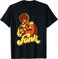 70s Retro Funk Afro Band Guitarist T-Shirt