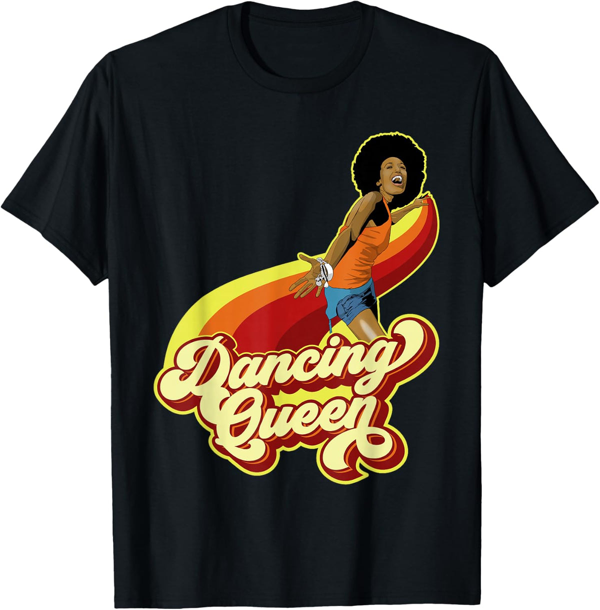 70s Dancing Afro Funk Queen T-Shirt