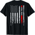 HVAC TECH American Flag For Men Women Funny T-Shirt